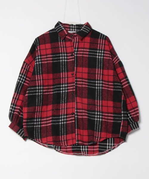 B'day（ビーデイ）の「【 B'day / ビーデー 】レディースソフトネル レトロチェックシャツ（シャツ/ブラウス・レディース・モカ/ネイビー/ブラウン/レッド/ブルー/ブラック・FREE）」の15枚目の写真