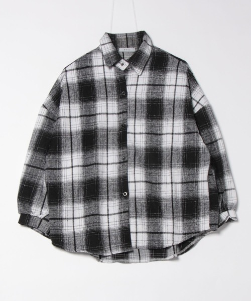 B'day（ビーデイ）の「【 B'day / ビーデー 】レディースソフトネル レトロチェックシャツ（シャツ/ブラウス・レディース・モカ/ネイビー/ブラウン/レッド/ブルー/ブラック・FREE）」の10枚目の写真