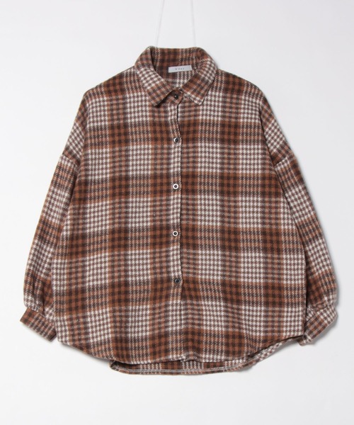 B'day（ビーデイ）の「【 B'day / ビーデー 】レディースソフトネル レトロチェックシャツ（シャツ/ブラウス・レディース・モカ/ネイビー/ブラウン/レッド/ブルー/ブラック・FREE）」の12枚目の写真