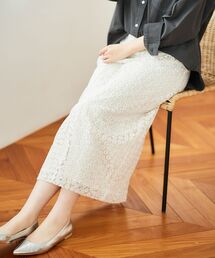 le.coeur blanc | フラワー刺繍レーススカート(スカート)