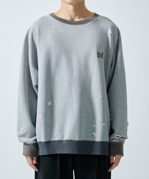 セール】【NEEDLES/ニードルズ】〈別注〉 2-Tone CrewNeck Sweat