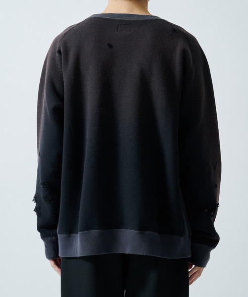 Needles（ニードルス）の「【NEEDLES/ニードルズ】〈別注〉 2-Tone CrewNeck Sweat Shirts（スウェット・メンズ・ブラック/グレー・SMALL/LARGE/MEDIUM）」の9枚目の写真