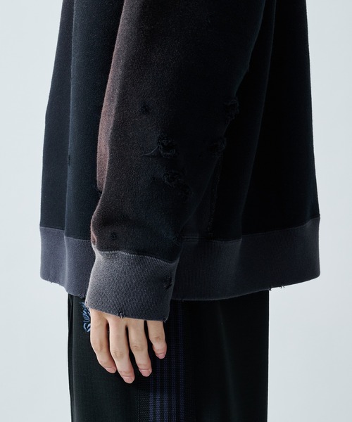 Needles（ニードルス）の「【NEEDLES/ニードルズ】〈別注〉 2-Tone CrewNeck Sweat Shirts（スウェット・メンズ・ブラック/グレー・SMALL/LARGE/MEDIUM）」の13枚目の写真