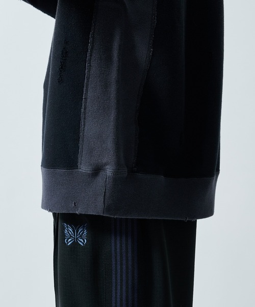 Needles（ニードルス）の「【NEEDLES/ニードルズ】〈別注〉 2-Tone CrewNeck Sweat Shirts（スウェット・メンズ・ブラック/グレー・SMALL/LARGE/MEDIUM）」の14枚目の写真