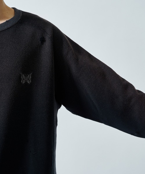 Needles（ニードルス）の「【NEEDLES/ニードルズ】〈別注〉 2-Tone CrewNeck Sweat Shirts（スウェット・メンズ・ブラック/グレー・SMALL/LARGE/MEDIUM）」の11枚目の写真