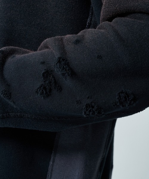 Needles（ニードルス）の「【NEEDLES/ニードルズ】〈別注〉 2-Tone CrewNeck Sweat Shirts（スウェット・メンズ・ブラック/グレー・SMALL/LARGE/MEDIUM）」の12枚目の写真