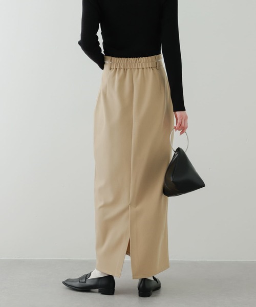 SENSE OF PLACE by URBAN RESEARCH(センスオブプレイスバイアーバンリサーチ)の「フロントポケットペンシルスカート(スカート・レディース・ベージュ/チャコールグレー・SMALL/MEDIUM)」の6枚目の写真