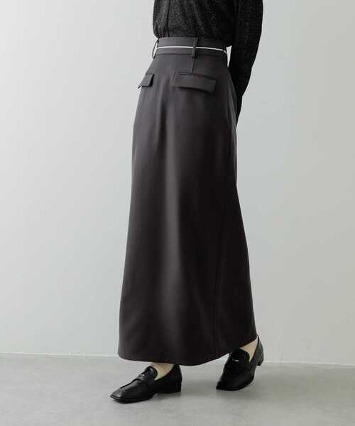 SENSE OF PLACE by URBAN RESEARCH(センスオブプレイスバイアーバンリサーチ)の「フロントポケットペンシルスカート(スカート・レディース・ベージュ/チャコールグレー・SMALL/MEDIUM)」の10枚目の写真