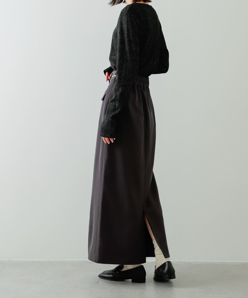 SENSE OF PLACE by URBAN RESEARCH(センスオブプレイスバイアーバンリサーチ)の「フロントポケットペンシルスカート(スカート・レディース・ベージュ/チャコールグレー・SMALL/MEDIUM)」の12枚目の写真