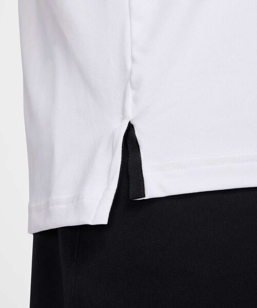 NIKE(ナイキ)の「ナイキ ツアー メンズ Dri-FIT ソリッド ゴルフポロ / Nike Tour Men's Dri-FIT Solid Golf Polo FZ7482-100 White(ポロシャツ・メンズ・ホワイト・L/M/XL)」の4枚目の写真
