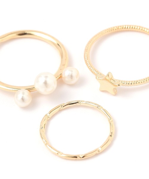 niko and...（ニコアンド）の「ゴールド3セットリング（リング・レディース・その他1/その他2・0）」の4枚目の写真