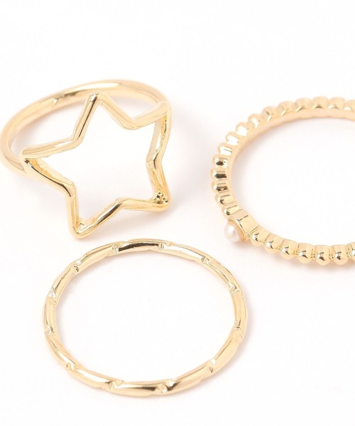 niko and...（ニコアンド）の「ゴールド3セットリング（リング・レディース・その他1/その他2・0）」の5枚目の写真