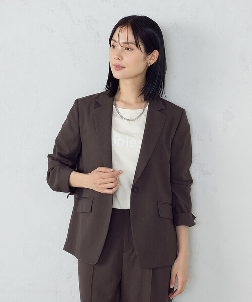 COMME CA ISM（コムサイズム）の「ボックスシルエット クロップド丈 Ｔシャツ（Tシャツ/カットソー・レディース・カーキ/ベージュ/ブラック/ホワイト・MEDIUM/LARGE）」の20枚目の写真