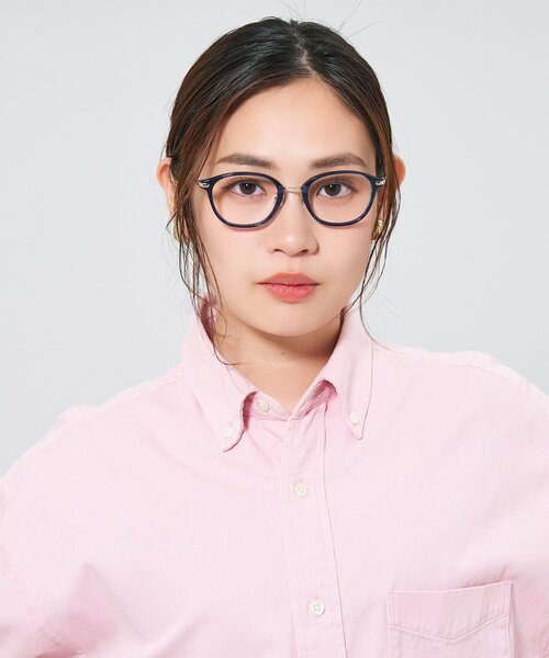 セール】ウェリントン型 メガネ｜コンビネーションフレーム｜チタン