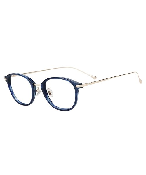 ウェリントン型 メガネ｜コンビネーションフレーム｜チタン｜軽量