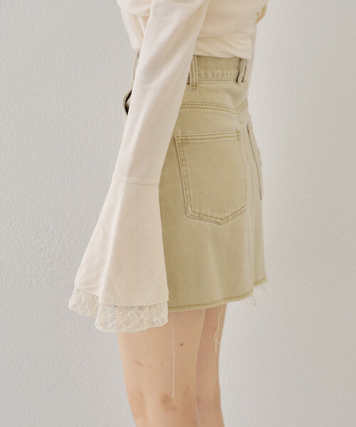 セール】【2サイズ展開/セットアップ対応】カットオフデニムミニ