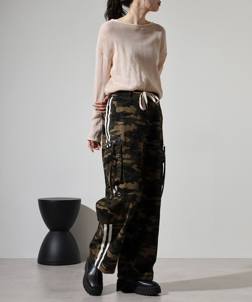 RE730(アールイーセブンサーティー)の「Camouflage cargo pants / カモフラカーゴパンツ unisex(カーゴパンツ・メンズ・グリーン系その他/グリーン系その他3/グリーン系その他2・M/L)」の5枚目の写真