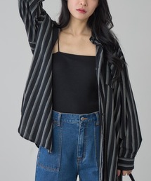 【ZOZO限定】ストライプ柄ビッグシャツ