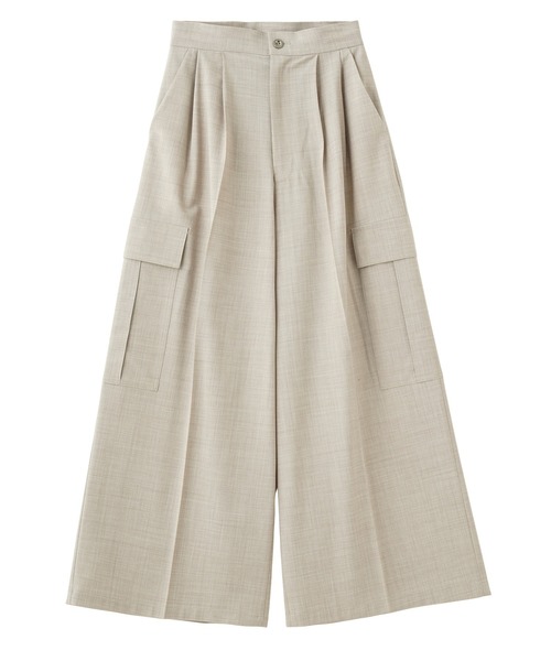 ROSE BUD(ローズバッド)の「(CREOLME)SUITING WIDE PANTS(その他パンツ・レディース・ネイビー/ベージュ・S/M)」の1枚目の写真