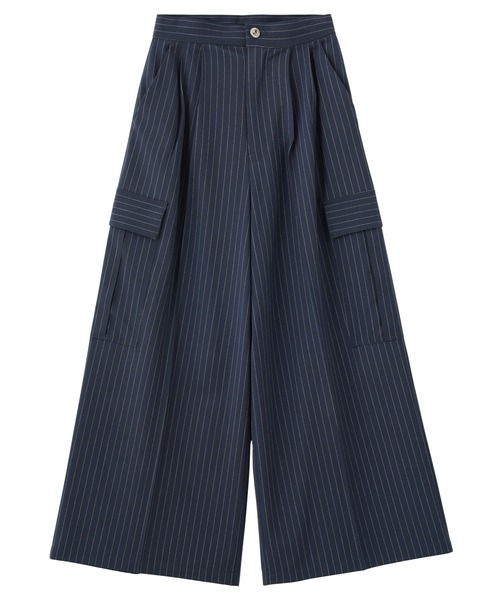 ROSE BUD(ローズバッド)の「(CREOLME)SUITING WIDE PANTS(その他パンツ・レディース・ネイビー/ベージュ・S/M)」の2枚目の写真