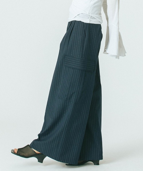 セール】(CREOLME)SUITING WIDE PANTS（その他パンツ）｜ROSE BUD