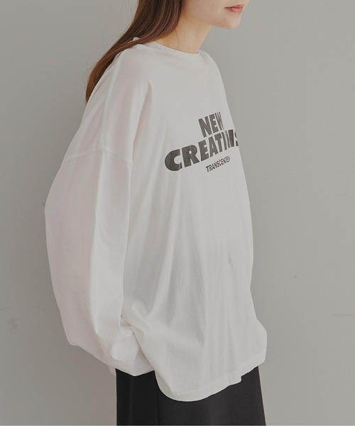 FEEL GOOD CONNECTION AND BLISSFUL TIME（フィールグッドコネクションアンドブリスフルタイム）の「【F&B】オーガニックコットンシアーガーゼカットソー（Tシャツ/カットソー・レディース・オフホワイト/サックスブルー・FREE）」の6枚目の写真