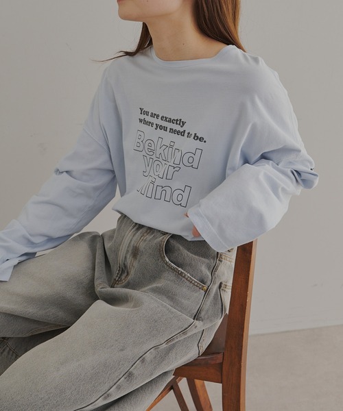 FEEL GOOD CONNECTION AND BLISSFUL TIME（フィールグッドコネクションアンドブリスフルタイム）の「【F&B】オーガニックコットンシアーガーゼカットソー（Tシャツ/カットソー・レディース・オフホワイト/サックスブルー・FREE）」の15枚目の写真