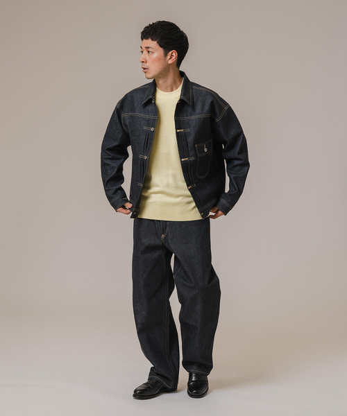 Lee(リー)の「Lee for BOUCLE 別注 カウボーイバギーパンツ リジッド(デニムパンツ・メンズ・ネイビー・38/36/34/32/30)」の4枚目の写真