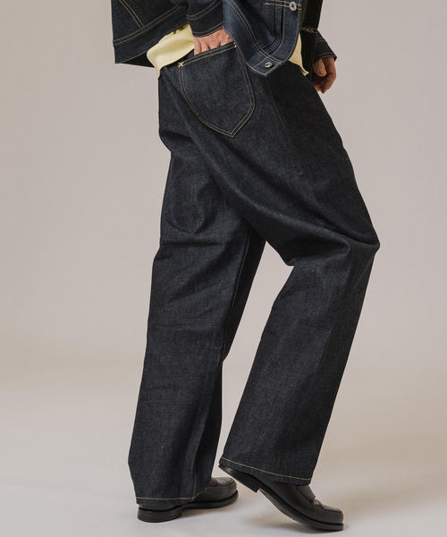 Lee(リー)の「Lee for BOUCLE 別注 カウボーイバギーパンツ リジッド(デニムパンツ・メンズ・ネイビー・38/36/34/32/30)」の11枚目の写真