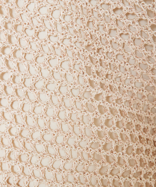 qualite（カリテ）の「ラメローゲージVネックニット（ニット/セーター・レディース・ブルー/ベージュ/ピンク・フリー）」の14枚目の写真