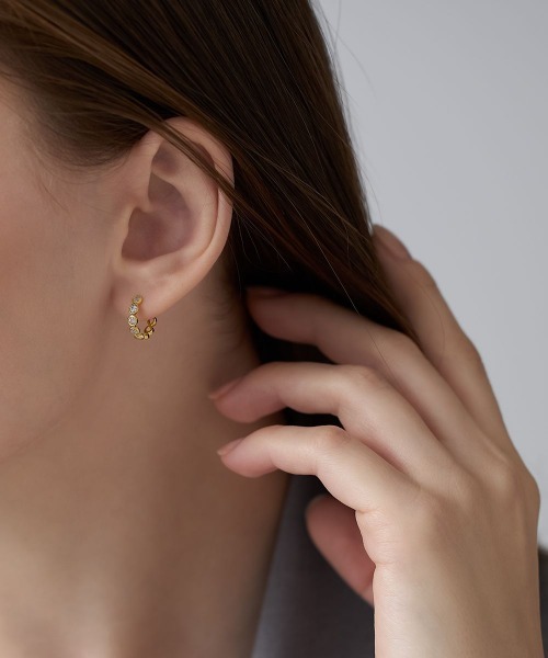 4℃(ヨンドシー)の「【The Tidal】K10イエローゴールド ピアス/片耳用(ピアス(片耳用)・レディース・イエローゴールド・FREE)」の3枚目の写真