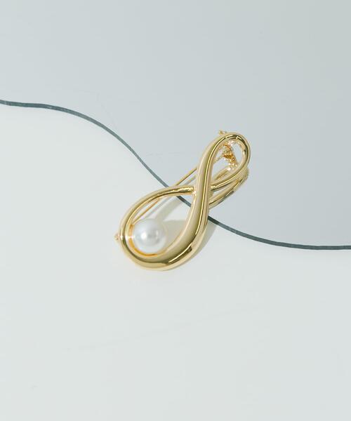 SMELLY（スメリー）の「パールツイストブローチ（ブローチ/コサージュ・レディース・ゴールド・-）」の3枚目の写真