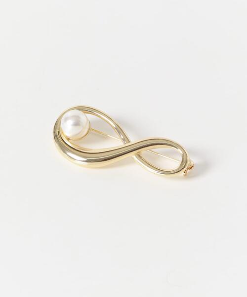 SMELLY（スメリー）の「パールツイストブローチ（ブローチ/コサージュ・レディース・ゴールド・-）」の4枚目の写真