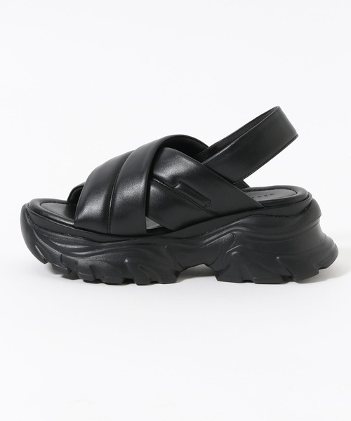 LOWRYS FARM（ローリーズファーム）の「クロススポサン  287478（サンダル・レディース・シルバー/ブラック/アイボリー・MEDIUM/LARGE）」の7枚目の写真