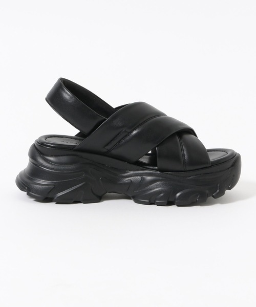 LOWRYS FARM（ローリーズファーム）の「クロススポサン  287478（サンダル・レディース・シルバー/ブラック/アイボリー・MEDIUM/LARGE）」の8枚目の写真