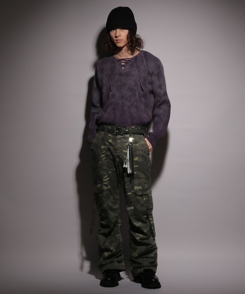 HARE 【UNDER GROUND MODE】カーブZIPカーゴパンツ HARE（ハレ）の「【UNDER GROUND MODE】カーブZIPカーゴパンツ