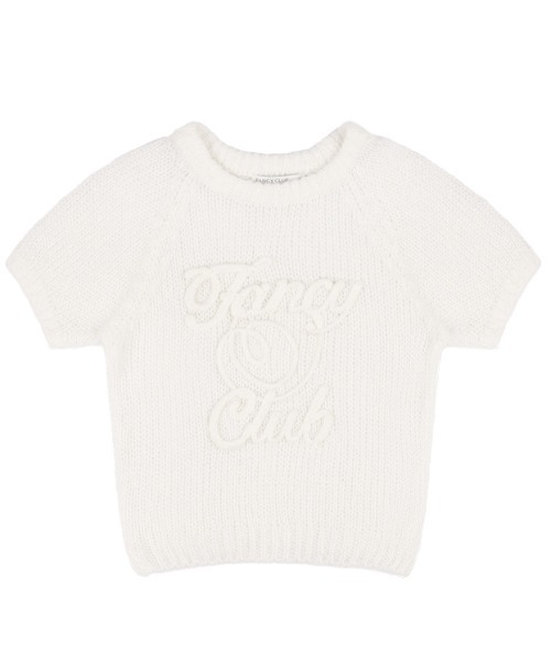 [Fancyclub/ファンシークラブ 完売品] ネットラグランニット A'GEM/9 × .kom 『 FANCY CLUB/ファンシークラブ』 EMBROIDERED