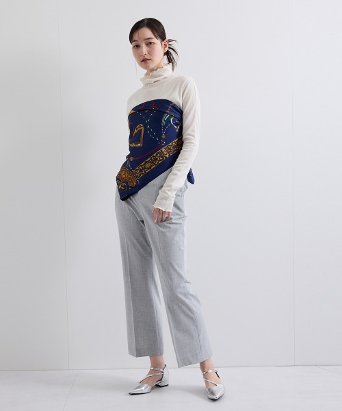 ketty（ケティ）の「梳毛合繊セミフレアパンツ≪手洗い可能≫（その他パンツ・レディース・ライトグレー/ブラウン/ベージュ・M）」の4枚目の写真