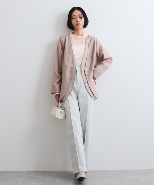 ketty（ケティ）の「梳毛合繊セミフレアパンツ≪手洗い可能≫（その他パンツ・レディース・ライトグレー/ブラウン/ベージュ・M）」の9枚目の写真