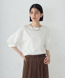 COMME CA ISM | タックスリーブ ニュアンスカットソー(Tシャツ/カットソー)