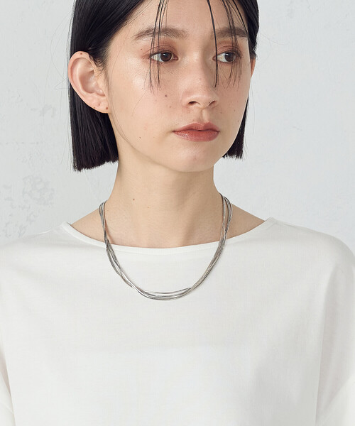 COMME CA ISM(コムサイズム)の「タックスリーブ ニュアンスカットソー(Tシャツ/カットソー・レディース・ブラック/カーキ/ホワイト・MEDIUM/LARGE)」の18枚目の写真
