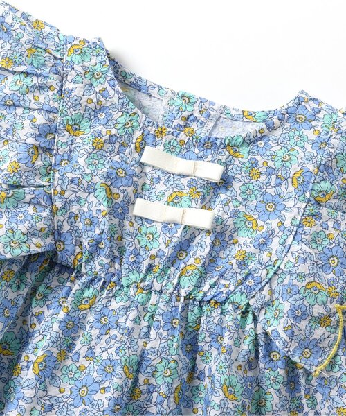 apres les cours（アプレレクール）の「花柄スカラップセットアップ（その他ベビーウェア・キッズ・ブルー/ピンク・80/70）」の7枚目の写真