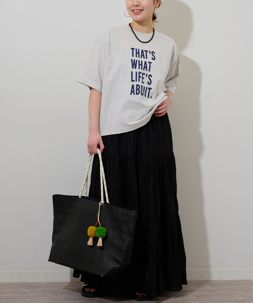 JOURNAL STANDARD relume(ジャーナルスタンダード レリューム)の「LIFE'S ABOUTプリントTEE(Tシャツ/カットソー・レディース・グレー/ベージュ/ホワイト・FREE)」の11枚目の写真