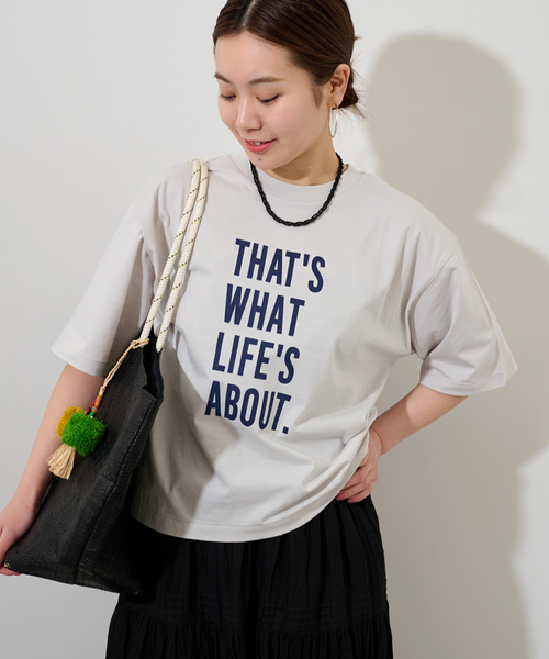 JOURNAL STANDARD relume(ジャーナルスタンダード レリューム)の「LIFE'S ABOUTプリントTEE(Tシャツ/カットソー・レディース・グレー/ベージュ/ホワイト・FREE)」の15枚目の写真