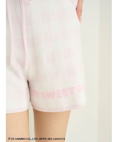 SNIDEL HOME（スナイデルホーム）の「【MY MELODY】ニットショートパンツ（ルームウェア/パジャマ・レディース・ミント/レッド/ピンク・FREE）」の10枚目の写真