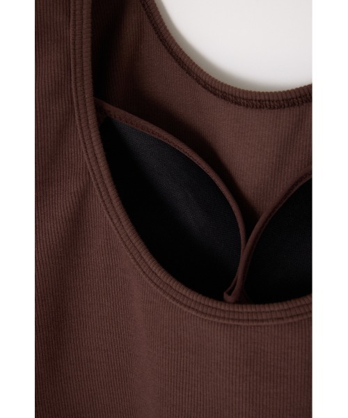 THROW by SLY（スローバイスライ）の「THROW　PAD IN BACK OPEN L/S TOPS パッドイン バックオープン ロングスリーブ トップス（Tシャツ/カットソー・レディース・ブラック/ブラウン・FREE）」の8枚目の写真