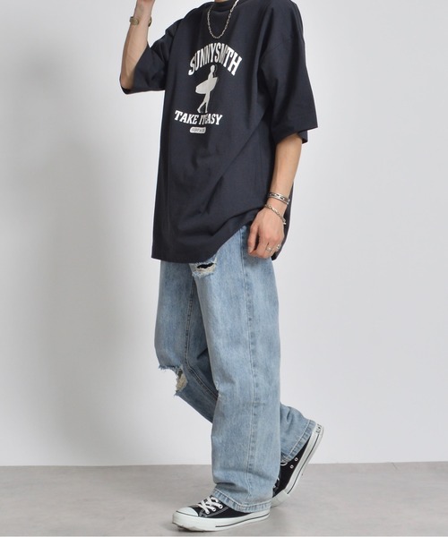 Sunny Smith(サニースミス)の「【SUNNY SMITH】アーチロゴ 11.6オンスウルトラヘヴィーウェイトTシャツ(CP)(Tシャツ/カットソー・メンズ・チャコール/ブラック・L/M)」の17枚目の写真