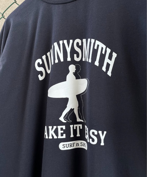 Sunny Smith(サニースミス)の「【SUNNY SMITH】アーチロゴ 11.6オンスウルトラヘヴィーウェイトTシャツ(CP)(Tシャツ/カットソー・メンズ・チャコール/ブラック・L/M)」の22枚目の写真
