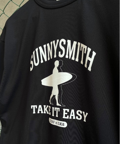 Sunny Smith(サニースミス)の「【SUNNY SMITH】アーチロゴ 11.6オンスウルトラヘヴィーウェイトTシャツ(CP)(Tシャツ/カットソー・メンズ・チャコール/ブラック・L/M)」の5枚目の写真