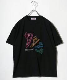 CONVERSE(コンバース)ハイカットスニーカーシューズグラフィックTシャツ レディース/刺繍/サガラ刺繍